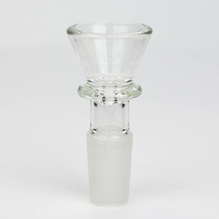 Clear thick glass bowl for 14 mm female Joint