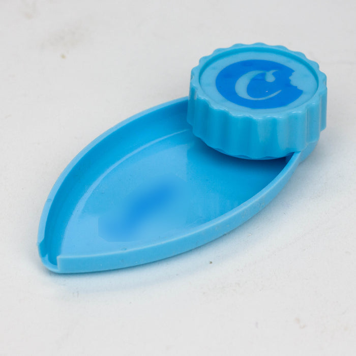 Plastic Grinder with mini leaf shape tray Box of 12 Herb Grinder BANKA