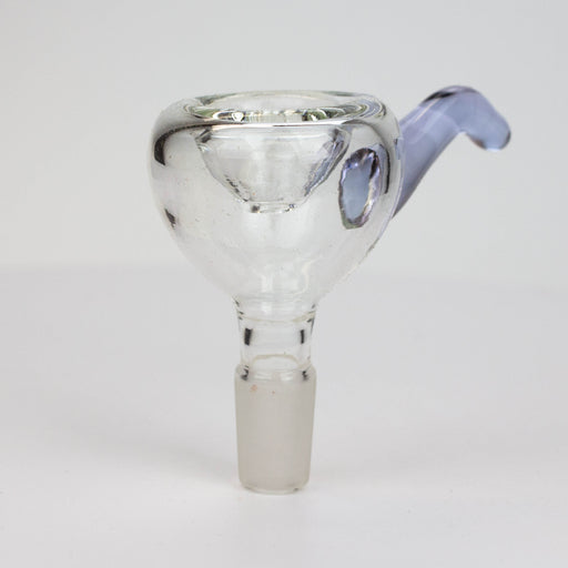 Clear round glass bowl with handle for 14 mm female Joint Bowl · Popper ONE