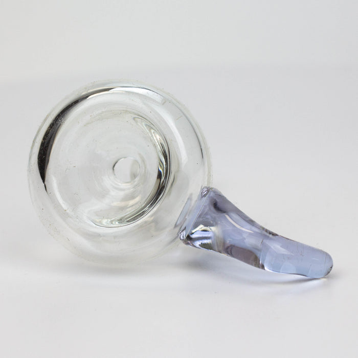 Clear round glass bowl with handle for 14 mm female Joint Bowl · Popper ONE