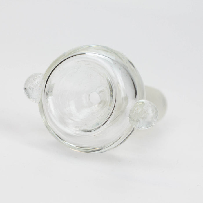 Clear round glass bowl for 14 mm female Joint