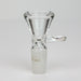 Clear thick glass bowl with handle for 14 mm female Joint Bowl · Popper ONE