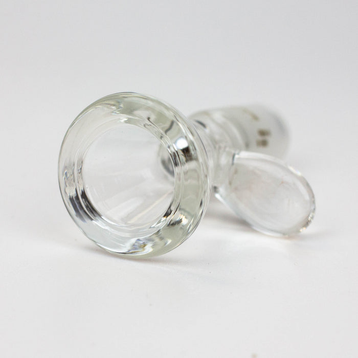 Clear thick glass bowl with handle for 14 mm female Joint