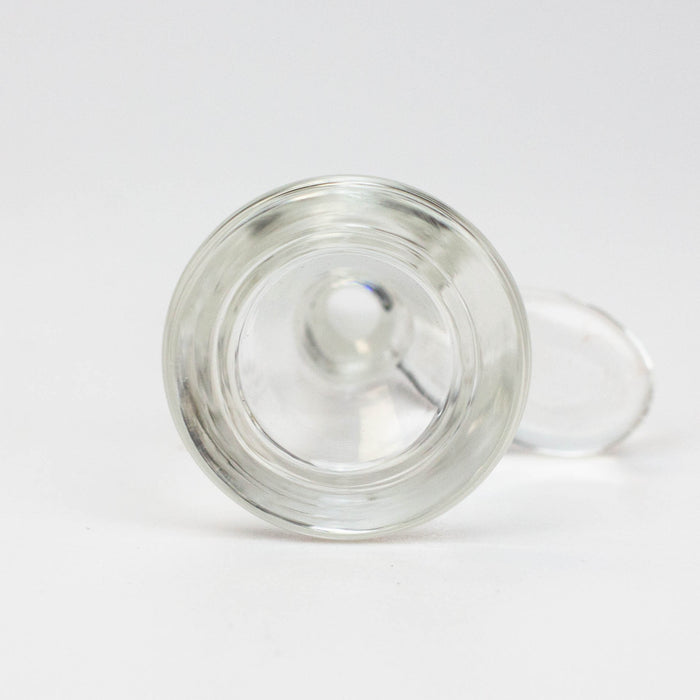 Clear thick glass bowl with handle for 14 mm female Joint