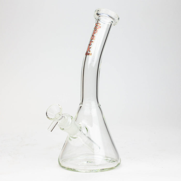 10" SPARK beaker thick glass bent neck water bong Glass Bong ONE Pink