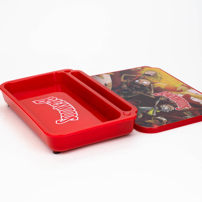 The Cartoon Rechargeable LED Rolling Tray with lid