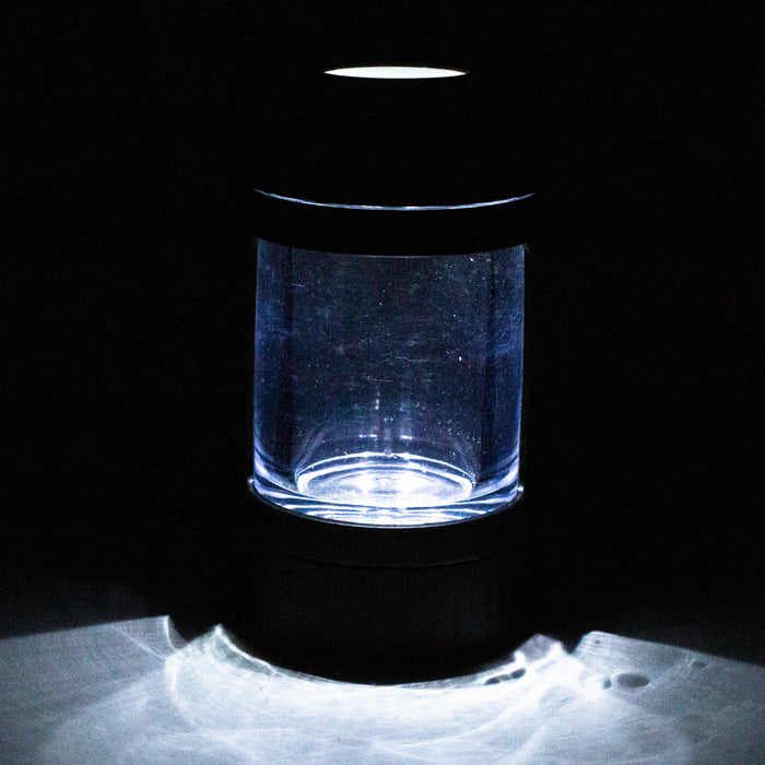 4-in-1 LED Magnify Jar with a grinder and one hitter Jar Purple Haze Smoke Inc