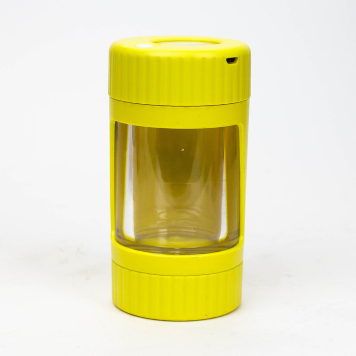 4-in-1 LED Magnify Jar with a grinder and one hitter