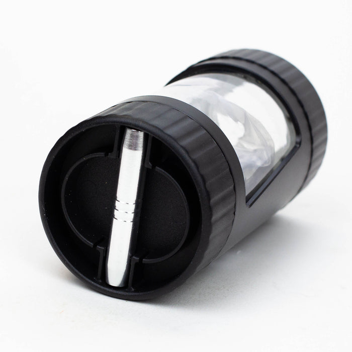 4-in-1 LED Magnify Jar with a grinder and one hitter Jar Purple Haze Smoke Inc