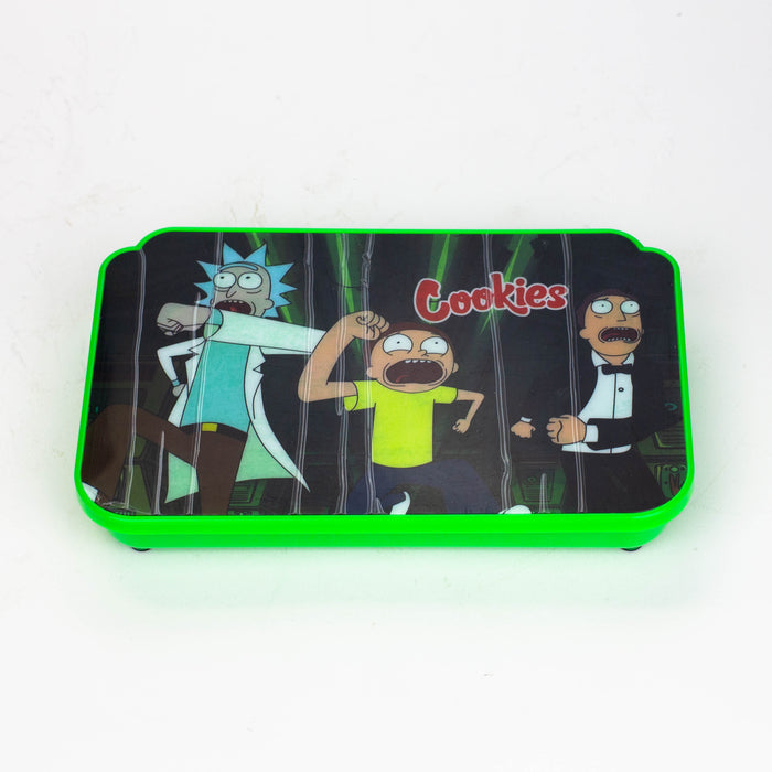 The Cartoon Rechargeable LED Rolling Tray with lid Tray BANKA Cartoon C
