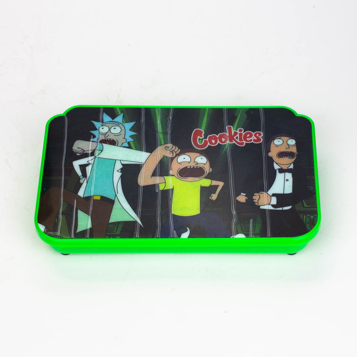 The Cartoon Rechargeable LED Rolling Tray with lid