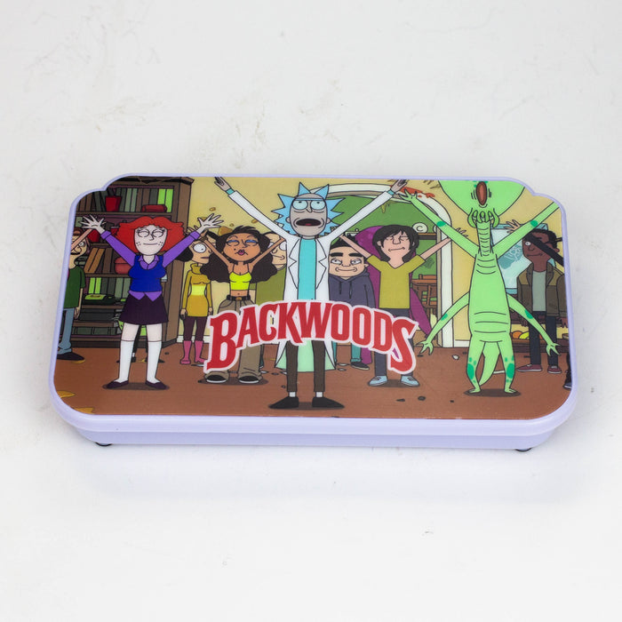 The Cartoon Rechargeable LED Rolling Tray with lid