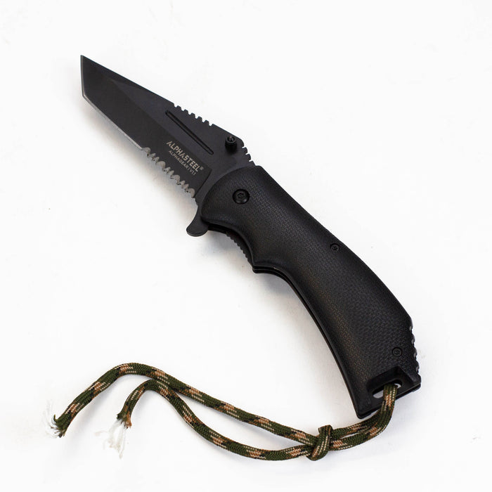 ALPHASTEEL Hunting Knife - Army Paracord