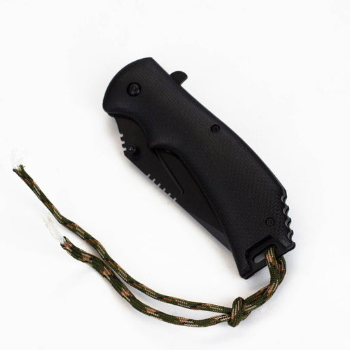 ALPHASTEEL Hunting Knife - Army Paracord Folding Knives JJ Distribution
