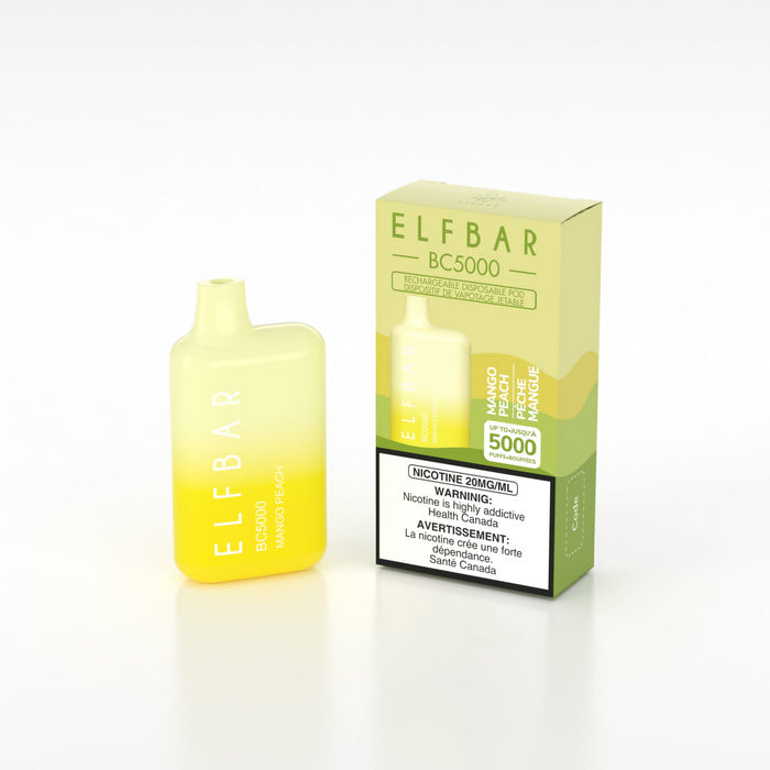 ELF BAR BC5000 Puff Disposable Vape 20 mg/mL Box of 10