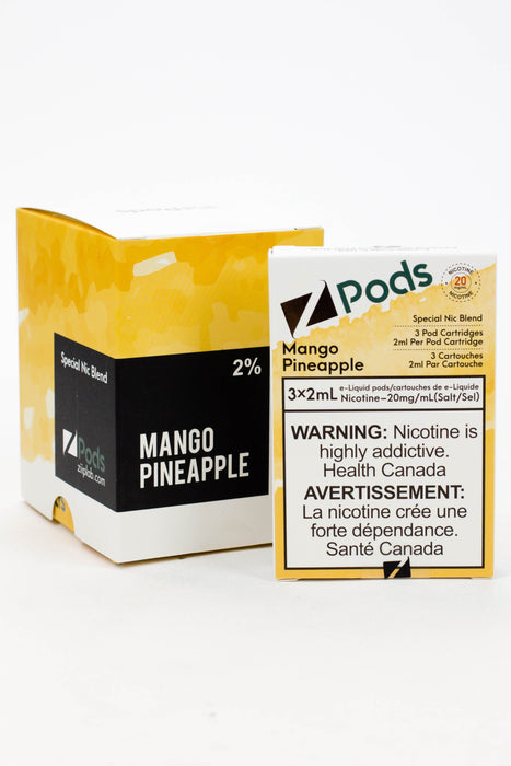 ZPOD S-Compatible Pods Box of 5 packs (20 mg/mL)-Mango Pineapple - One Wholesale