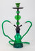 19" 2 hoses baluster Hookah [MD2190] Hookah Canadian Distributor Green