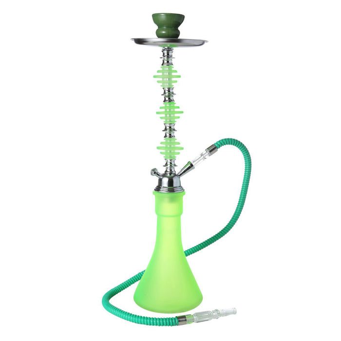 19" 1 hoses baluster Hookah [MD2193] Hookahs Canadian Distributor Green