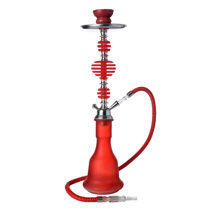 19" 1 hoses baluster Hookah [MD2193] Hookahs Canadian Distributor Red