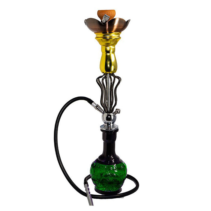 27" Twist Wrought Hookah [MD2203] Hookahs Canadian Distributor Green