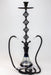 31" 2 hoses Twisted Wrought Metal Hookah [MD2206] Hookah Canadian Distributor Black