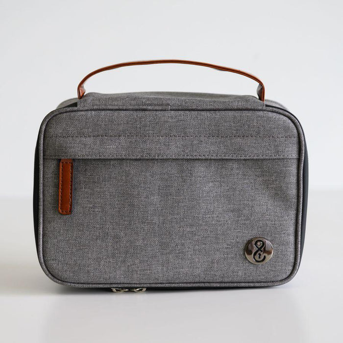 Herb & Mary | Smell Proof Accessories Storage Stash Case w/Integrated Combo Lock (Medium) Pouch Herb & Mary Light Grey