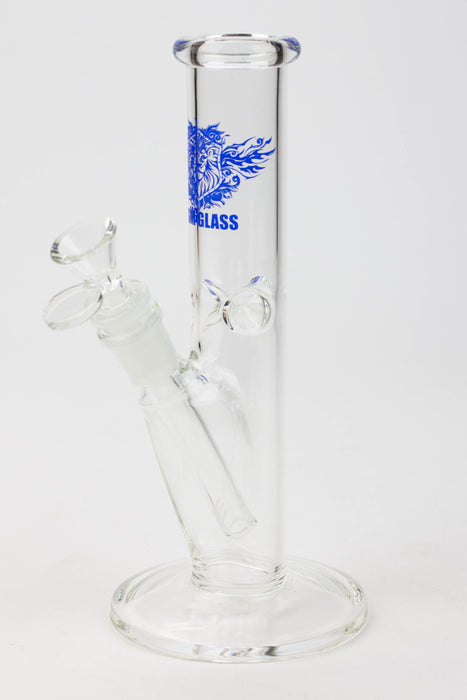 9" MGM glass straight tube glass Bong [MGM039]-Blue - One Wholesale