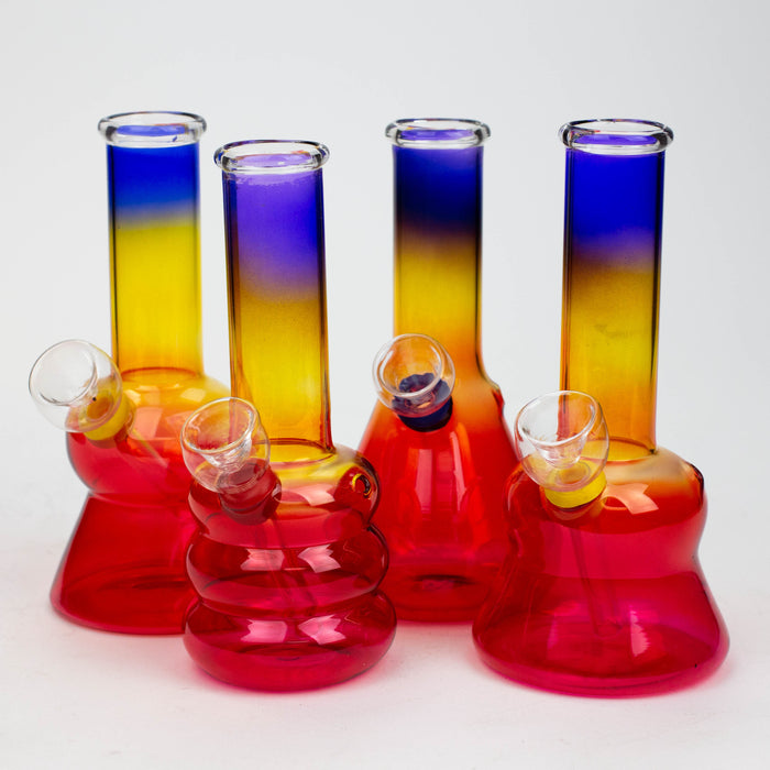 6" glass water bong-Jamaica Glass Bong ONE