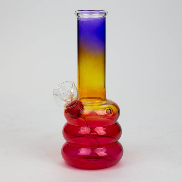 6" glass water bong-Jamaica Glass Bong ONE JM 319