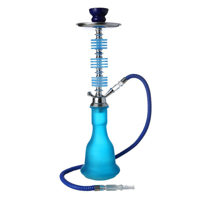 19" 1 hoses baluster Hookah [MD2193] Hookahs Canadian Distributor Blue