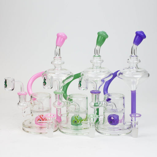 9" SOUL Glass 2-in-1 recycler bong [S2055] Bongs Canadian Distributor