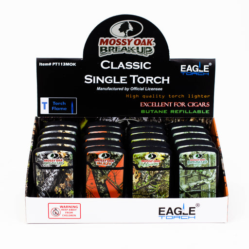 Eagle Torch-Mossy Oak Classic Single flame Torch lighter Box of 20 Lighters ONE