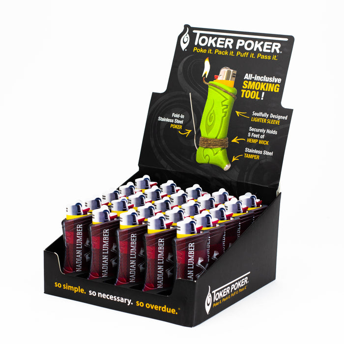 Canadian Lumber - TOKER POKER Display of 25 Accessory Canadian Lumber