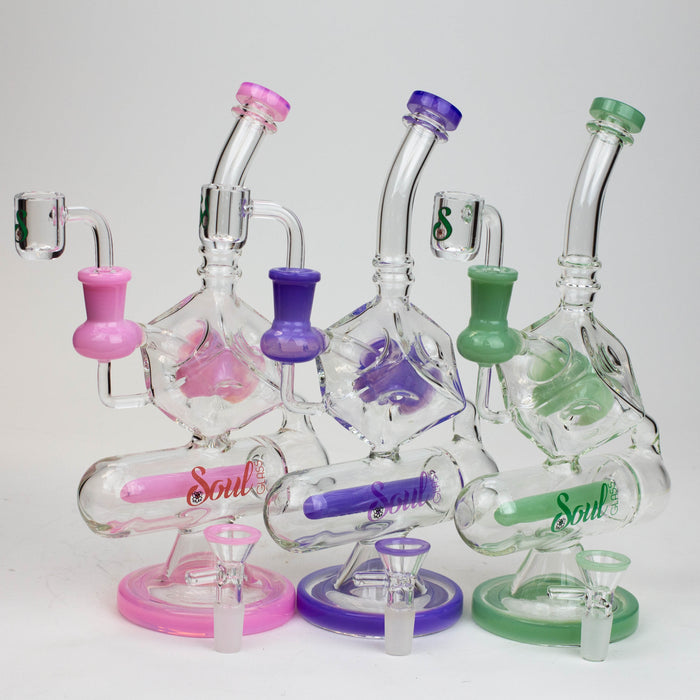 9" SOUL Glass 2-in-1 glass bong [S2057]