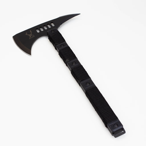 14 1/2″ The Bone Edge Tactical Axe with Sheath Black Hatchet [HK6185] Sword · Machete · Axe Canadian Distributor