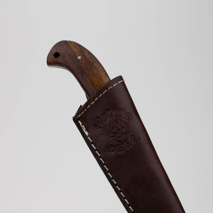 Operators Hardwood Grip Drop Point [WD9409] Fixed Blade Knife Canadian Distributor