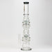 21" H2O Dual percolator glass water bong [H2O-5004] Bongs Canadian Distributor