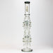 21" H2O Dual percolator glass water bong [H2O-5004] Bongs Canadian Distributor
