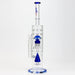 17" H2O dual diffuser glass water bong [H2O-5002] Glass Bong Canadian Distributor