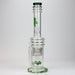 17" H2O glass water bong with double layer honeycomb [H2O-5005] Glass Bong Canadian Distributor Green