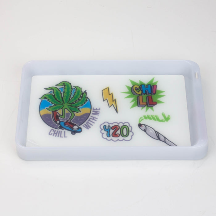 Character 7 Changeable colours LED Rolling Tray