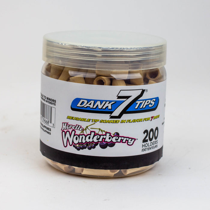 Dank 7 Flavoured Wooden Reusable Tips holders 200 Filter Tip ONE Wonderberry
