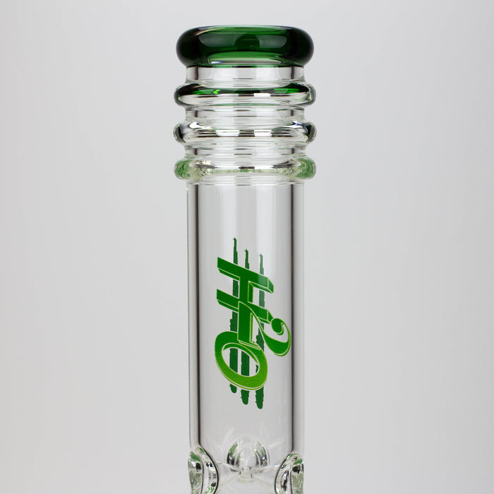 17" H2O glass water bong with double layer honeycomb [H2O-5005] Glass Bong Canadian Distributor