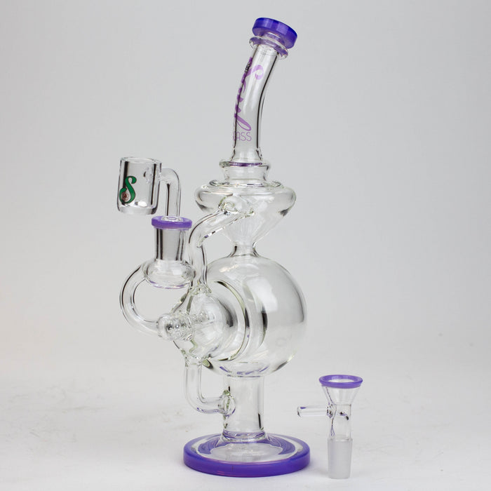 9" SOUL Glass 2-in-1 recycler bong [S2059]