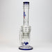 17" H2O glass water bong with double layer honeycomb [H2O-5005] Glass Bong Canadian Distributor Blue