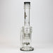 17" H2O glass water bong with double layer honeycomb [H2O-5005] Glass Bong Canadian Distributor Trans Black
