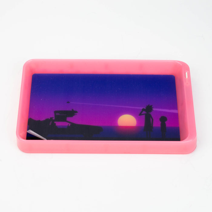 Character 7 Changeable colours LED Rolling Tray