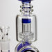 17" H2O Double ring glass water bong [H2O-5006] Glass Bong Canadian Distributor