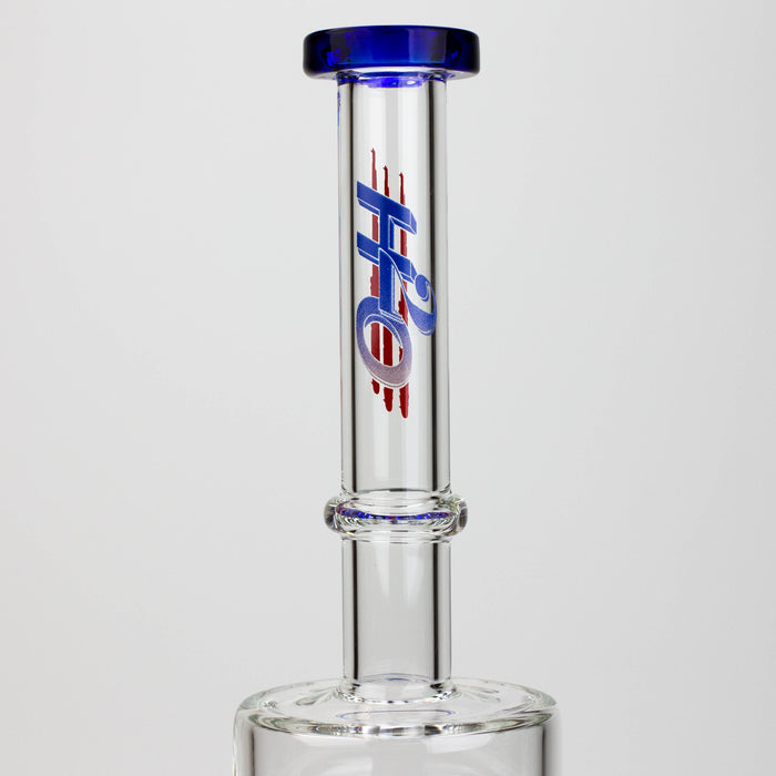 17" H2O dual diffuser glass water bong [H2O-5002] Glass Bong Canadian Distributor