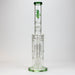 18" H2O glass water bong with triple mini shower head diffuser [H2O-5007] Glass Bong Canadian Distributor